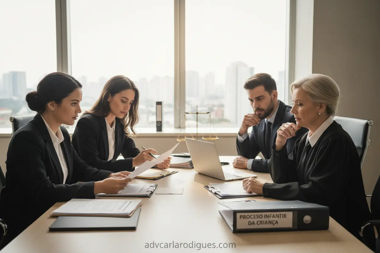 Critérios da Justiça para Guarda de Filhos Advogados discutindo guarda de filhos