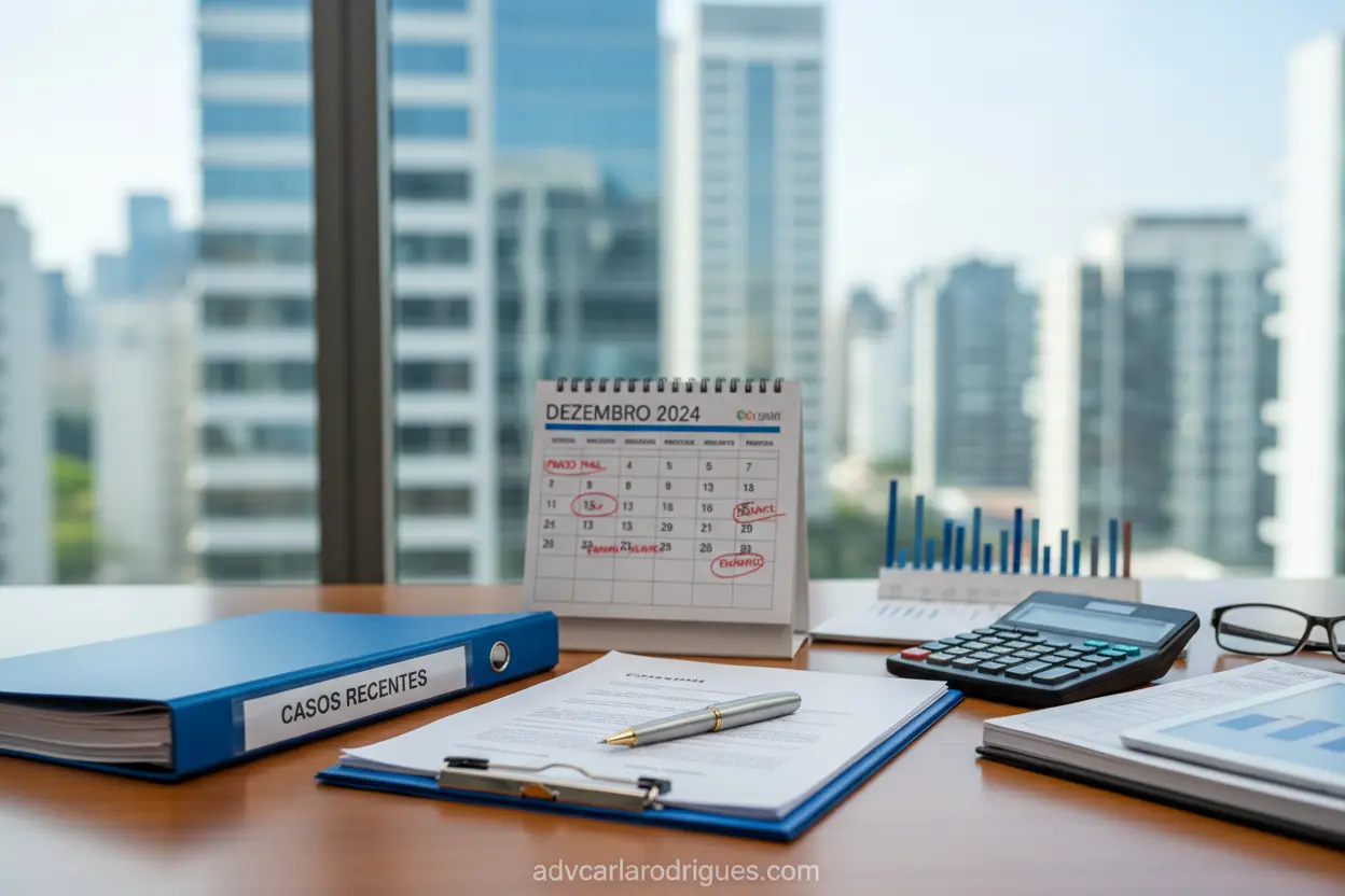 Documentos e calculadora para custos de divórcio em SP