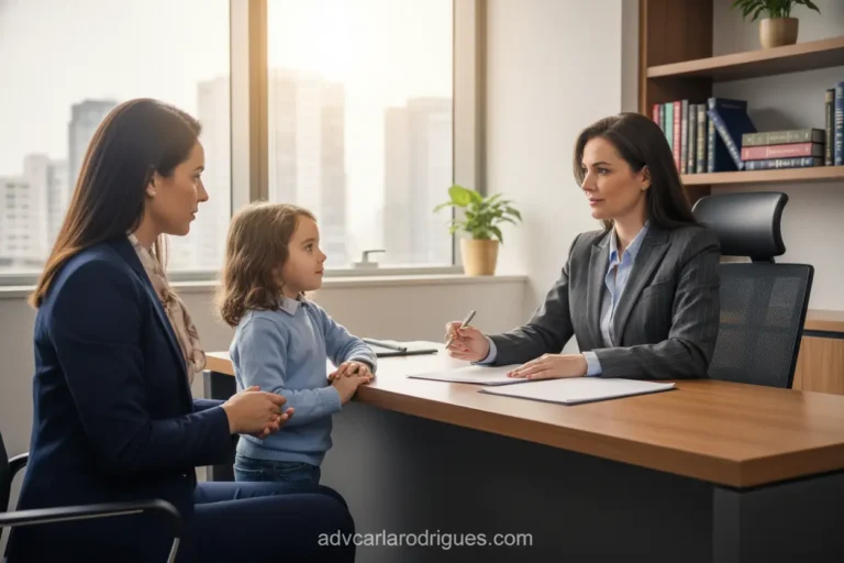 Advogado especialista em pensão alimentícia orientando cliente