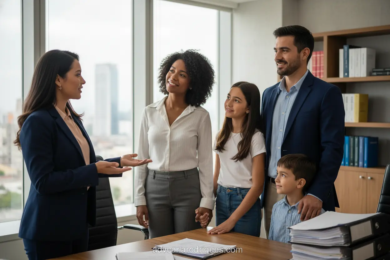 Importância do Advogado na Pensão Família recebendo orientação de advogado sobre pensão alimentícia