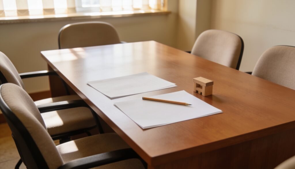 Mesa de atendimento para orientação sobre guarda de filhos em São Paulo